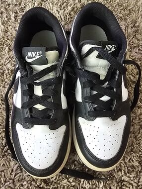 Nike Kids Black And White Low Dunk